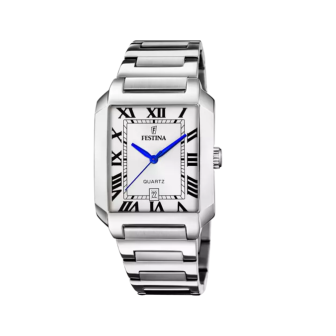 Festina - Montre On The Square blanc acier gris - Ref F20677/1