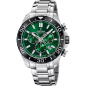 Festina - Montre Swiss Made chronographe vert acier gris - Ref F20042/3