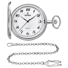 Festina - Montre à gousset Pocket gris acier - Ref F2024/1