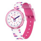 FlikFlak - Montre Marinette blanc rose et bracelet en textile - Ref FPNP095
