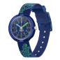 FlikFlak - Montre Cyberozaurus bleu et bracelet en textile - Ref FPNP135