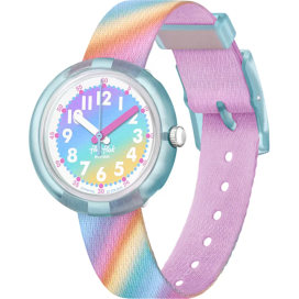 FlikFlak - Montre Liquid Rainbow multicolore et bracelet en textile - Ref FPNP152