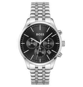 Hugo Boss - Montre Business noir acier gris - Ref 1514157