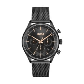 Hugo Boss - Montre Gregor chronographe noir acier - Ref 1514065
