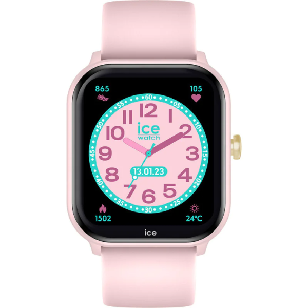 Ice Watch - Montre Connectée Ice Watch Ice Smart en silicone rose - Ref 022796