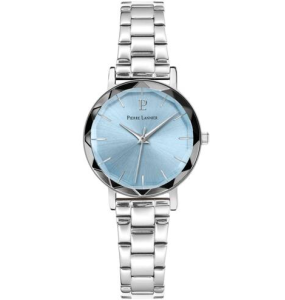 Pierre Lannier - Montre Multiples bleu et bracelet en acier gris  - Ref 011L661