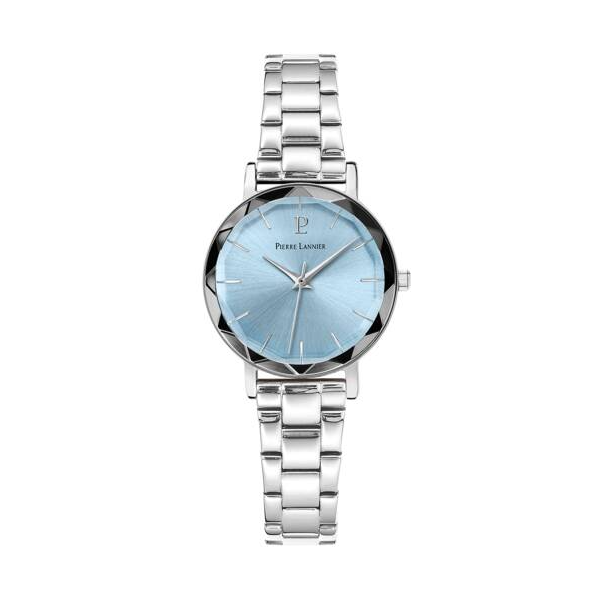 Pierre Lannier - Montre Multiples bleu et bracelet en acier gris  - Ref 011L661