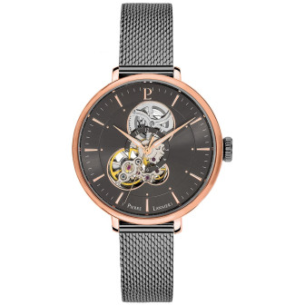 Pierre Lannier - Montre Melodie gris et bracelet en acier mailles milanaises grises  - Ref 349A739