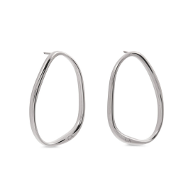 Calvin Klein - Boucles oreilles Elongated Drops acier gris - Ref 35000450