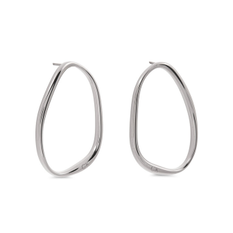 Calvin Klein - Boucles oreilles Elongated Drops acier gris - Ref 35000450