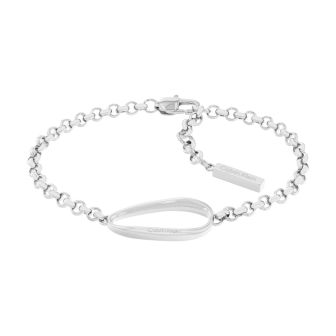 Calvin Klein - Bracelet Playful Organic Shapes acier gris - Ref 35000357