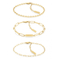 Calvin Klein - Bracelet Defiant acier doré - Ref 35000435