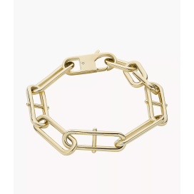 Fossil - Bracelet chaîne héritage d-link acier doré - Ref JF04234710