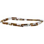 Officina - Bracelet argent marron 42 cm - Ref OI183