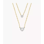 Fossil - Collier chaîne Sadie Tokens of Affection acier doré - Ref JF04357998