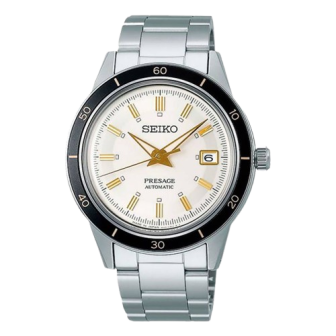 Montre Homme SEIKO Presage Automatique Style 60's Blanc - SRPG03J1