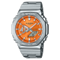 Montre Homme Casio - G-Shock orange bracelet acier - Ref GM-2110D-4AER