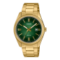Montre Homme Casio - Heritage vert bracelet acier PVD - Ref MTP-1302PGC-3AVEF