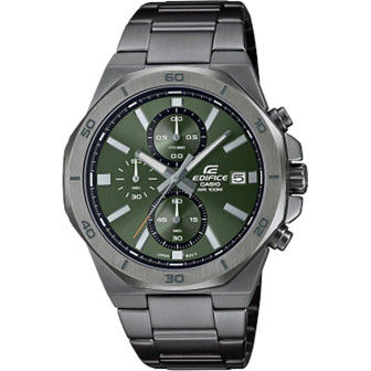 Montre Homme Casio - Edifice Classic vert bracelet acier - Ref EFV-640DC-3AVUEF