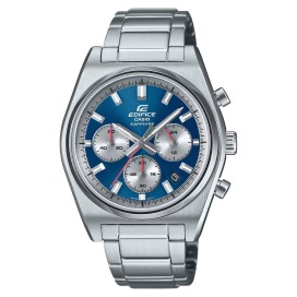 Montre Homme Casio - Edifice Classic bleu bracelet acier - Ref EFB-730D-2AVUEF