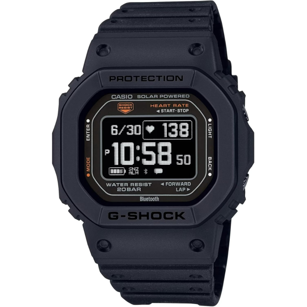 Montre Homme Casio - G-Shock Sport noir bracelet résine - Ref DW-H5600-1ER