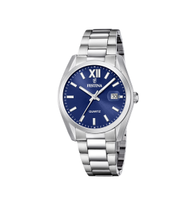 Montre Homme Festina - Classic bleu bracelet acier - Ref F20707/7