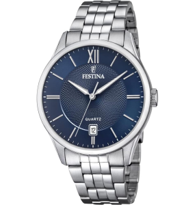 Montre Homme Festina - Classics bleu bracelet acier - Ref F20425/2
