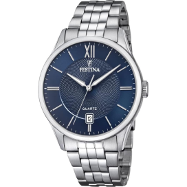 Montre Homme Festina - Classics bleu bracelet acier - Ref F20425/2