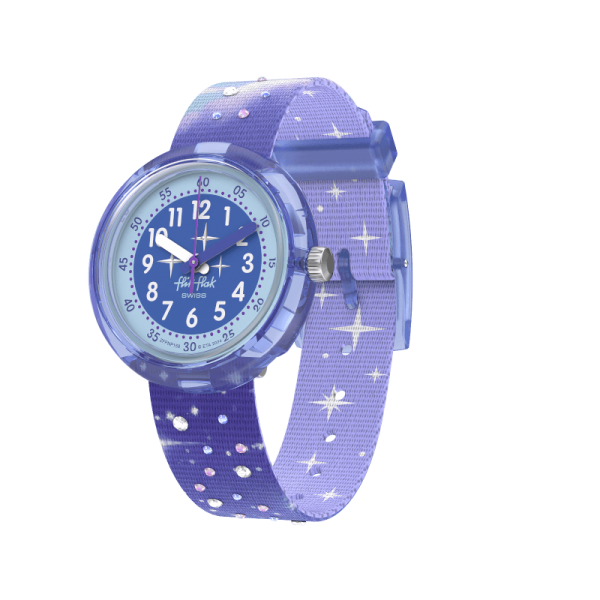 Montre Junior FlikFlak - Mystic Land Mystic Clouds bicolore bracelet textile - Ref FPNP158