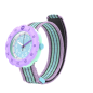 Montre Junior FlikFlak - Loop In Pastel bicolore bracelet textile - Ref FPSP071