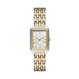 Montre Femme Fossil - Raquel blanc bracelet acier PVD - Ref ES5368