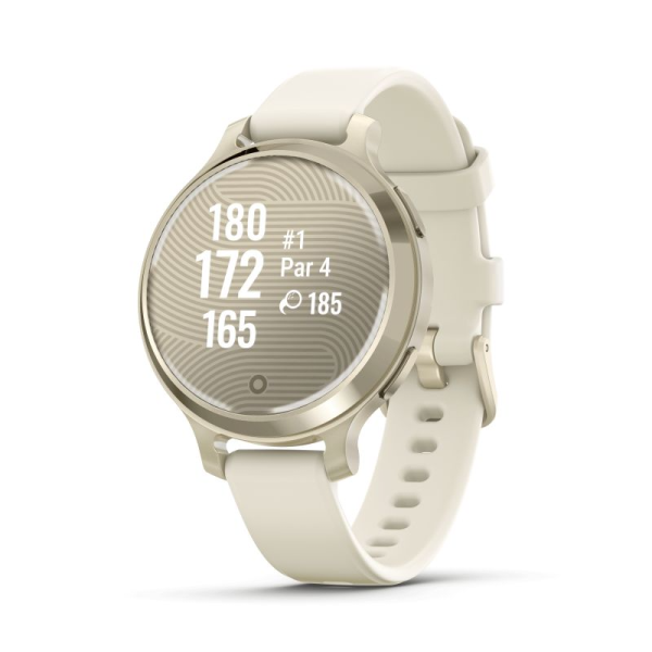 Montre Femme Garmin - Lily 2 Active beige bracelet silicone - Ref 010-02891-00