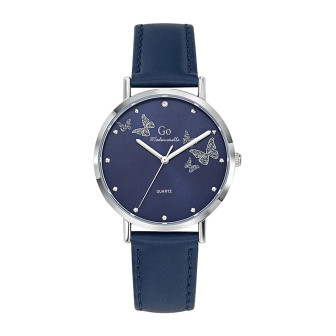 Montre Femme Girl Only - cadran bleu bracelet cuir - Ref 699348
