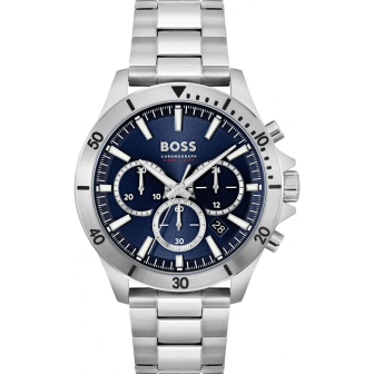 Montre Homme Hugo Boss - Troper bleu bracelet acier - Ref 1514069
