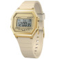 Montre Femme Ice Watch - Ice Digit Retro beige bracelet silicone - Ref 022062