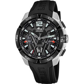 Montre Homme Lotus - Vortex noir bracelet silicone - Ref 18944/2