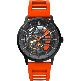 Montre Homme Pierre Lannier - Paddock noir bracelet silicone - Ref 341A499