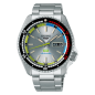 Montre Homme Seiko - 5 Sports x HUF gris bracelet acier - Ref SRPL33K1