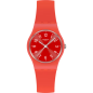 Montre Mixte Swatch - Notes of Coral rose bracelet silicone - Ref LP165
