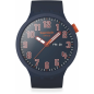Montre Homme Swatch - Essentially Confident bleu bracelet silicone - Ref SB01S700