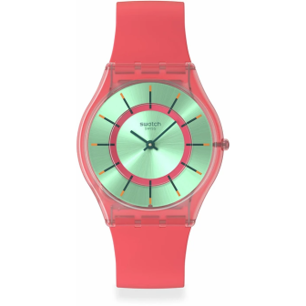 Montre Mixte Swatch - Minty Mango Dream vert bracelet silicone - Ref SS08P111