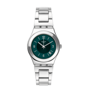 Montre Femme Swatch - Middlesteel bleu bracelet acier  - Ref YLS468G