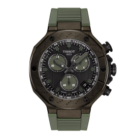 Montre Homme Tissot - T-Race noir bracelet silicone - Ref T1414173706102