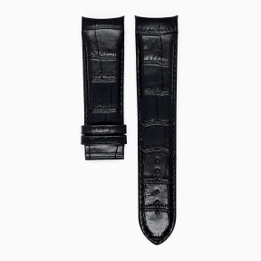 Montre   Tissot Bracelet cuir noir imitation alligator 24 mm XL - Réf. T610028594