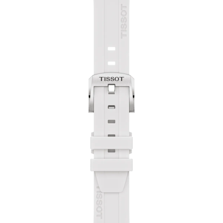 Montre Femme Tissot Seastar 1000 blanc bracelet silicone - Réf. T1202101711600