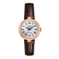 Montre Femme Tissot Bellissima automatique argenté bracelet cuir - Réf. T1262073601300