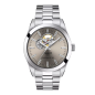 Montre Homme Tissot Gtleman Powermatic 80 Op Heart gris bracelet acier - Réf. T1274071108100