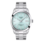 Montre Homme Tissot Gtleman bleu clair bracelet acier - Réf. T1274071135100