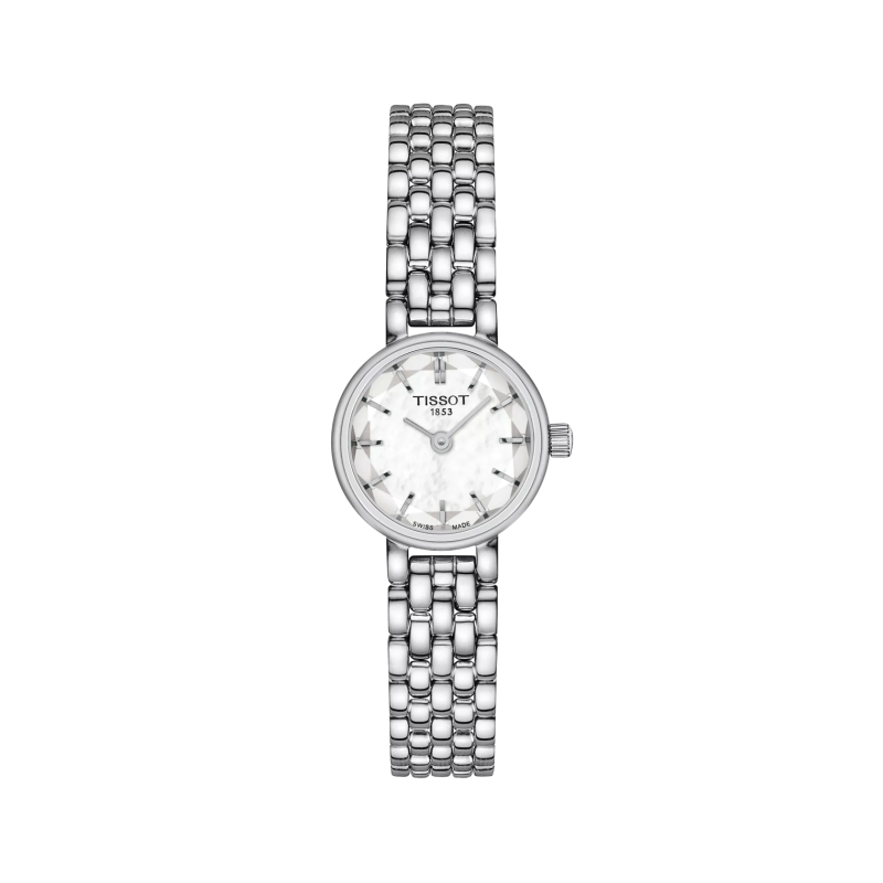 Montre Femme Tissot Lovely nacre blanche bracelet acier - Réf. T1400091111100