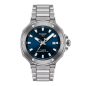 Montre Homme Tissot T-Race bleu bracelet acier - Réf. T1418071104100